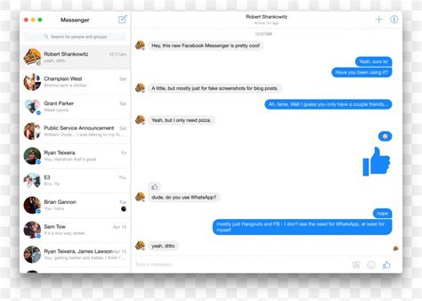 facebook messenger computer software instant messaging desktop