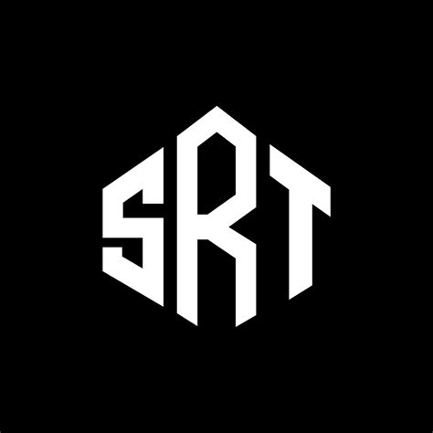 SRT Letter Logo Design With Polygon Shape SRT Polygon And Cube Shape