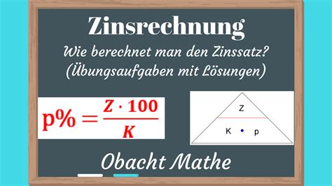 Wie Berechnet Man Den Zinssatz Zinssatz Berechnen Zinsrechnung