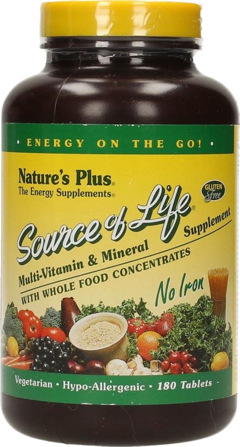 Source Of Life No Iron 180 Tabletten Nature S Plus VitalAbo