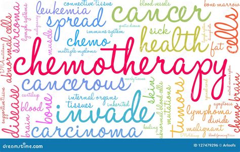 Chemotherapy Word Cloud Vector Illustration 127479296