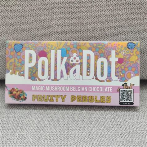 Polka Dot Magic Mushroom Belgian Chocolate Bar Packaging