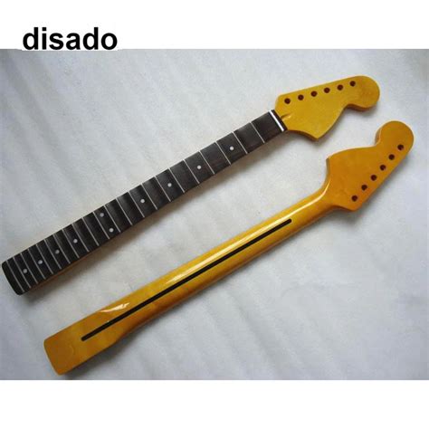 Disado Manche De Guitare Lectrique En Rable Et Frettes