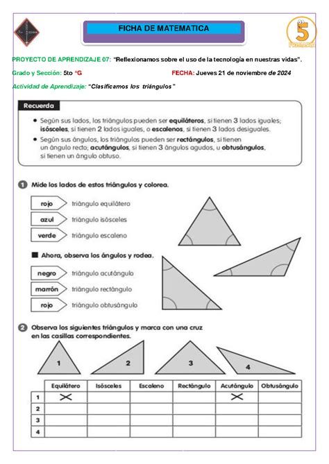 ficha 19 11 clasificación de triángulos 1 TECNOLOGÍA DEL CONCRETO