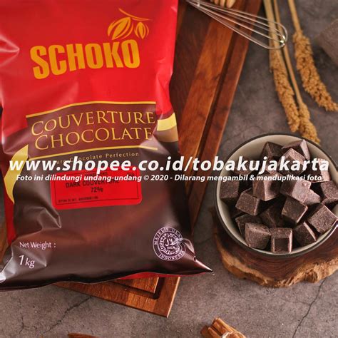 Jual Schoko Dark Chocolate Couverture Cube Gr Cokelat Baking