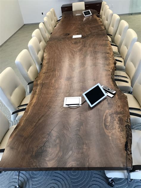 Claro Walnut Live Edge Conference Table By Alabama Sawyer Wescover Tables