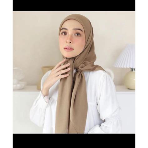 Jual HIJAB JILBAB KERUDUNG SEGI EMPAT SQUARE PARIS PREMIUM Shopee