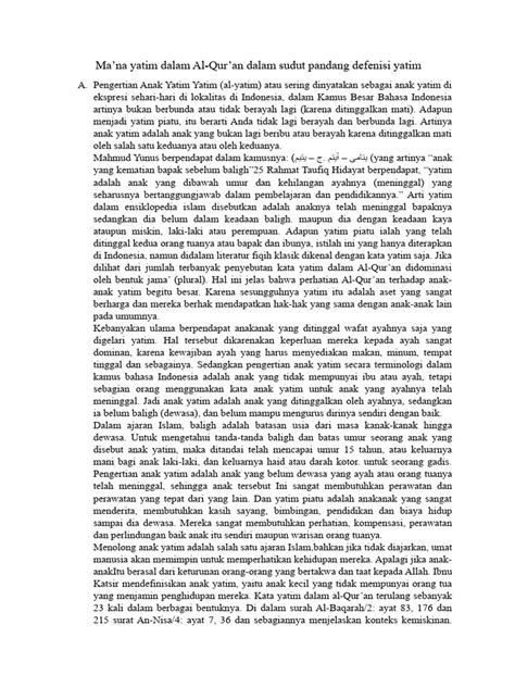 Pengertian Anak Yatim Yatim Pdf