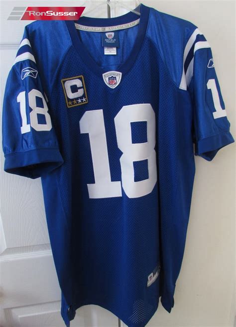 NFL Indianapolis Colts Peyton Manning #18 Jersey Size 50 by Sewn Reebok ...