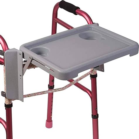 Dmi Folding Walker Tray With Cup Holders Grey Uk Health