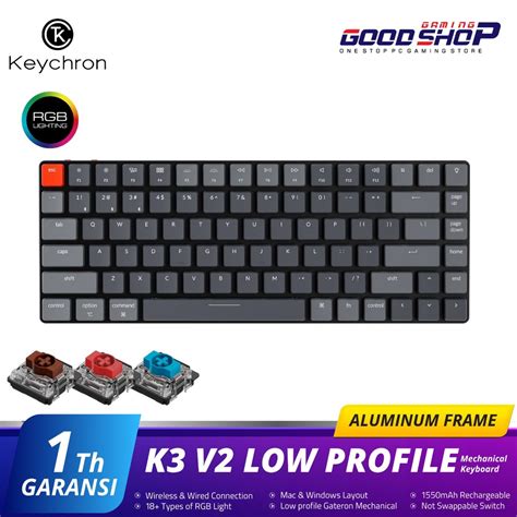 Jual Keychron K3 Version 2 Hot Swappable RGB Backlight Low Profile