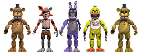 I Redesigned My Withered Animatronics Action Figures Rfivenightsatfreddys