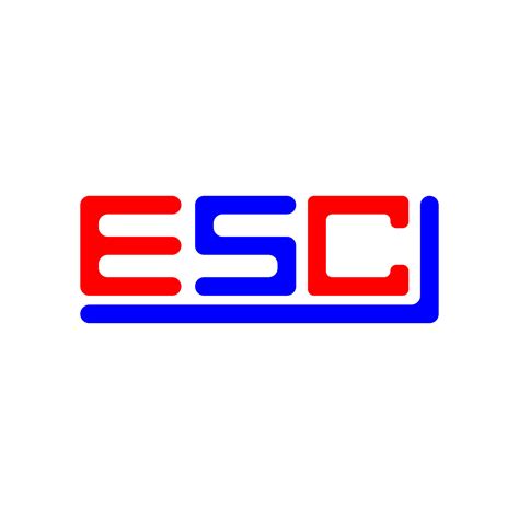 ESC letter logo creative design with vector graphic, ESC simple and ...