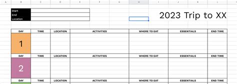 4 Free Google Sheets Itinerary Templates To Plan Your Trip
