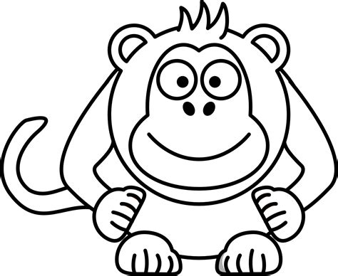 Monkey Cartoon Drawings - Cliparts.co