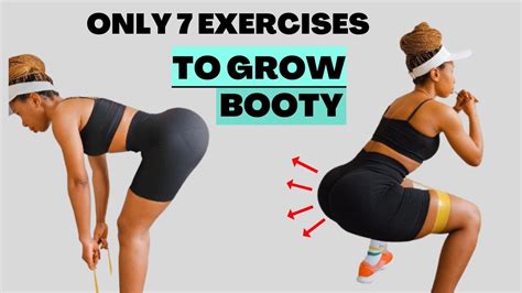 BOOTY LIFT 7 Exercises To Grow Booty Faster Explosive Booty Lift In