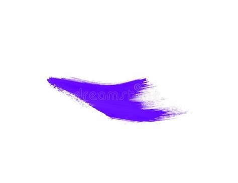 Purple Watercolor Brush For Art Draw Isolated On White Stock