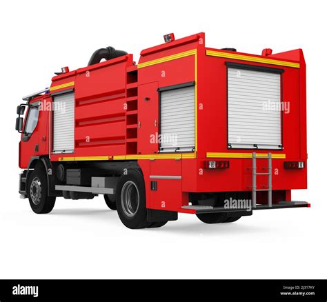 Fire Rescue Truck Isolated Stock Photo Alamy