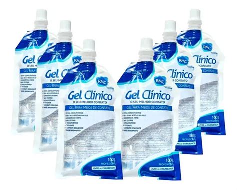 Kit 6 Gel incolor para ultrasonidos con conductor de contacto clínico