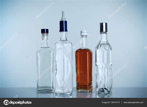 Different Bottles Of Wine And Spirits Stock Photo By ©belchonock 146101173