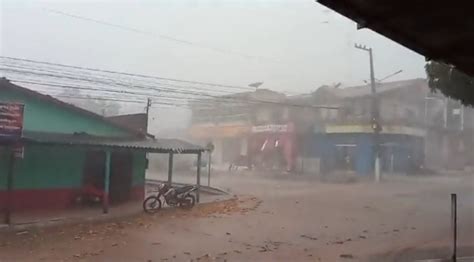 Chuva Forte Granizo E Rajadas De Ventos Assustam Moradores Em Cidades