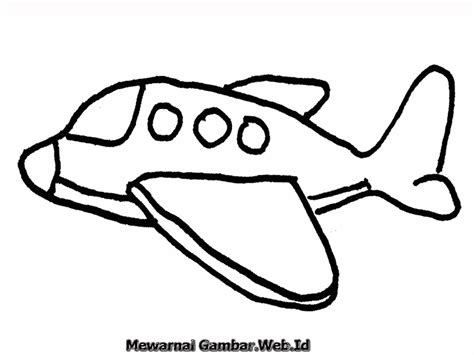 Mewarnai Gambar Pesawat Terbang Mewarnai Gambar