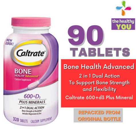 90 Tablets Caltrate Bone Health Advanced 600 D3 Plus Minerals Lazada Ph