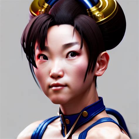 Krea Ai Portrait Of Chun Li Au Naturel Hyper Detailed D