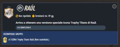 Fifa 23 Sfida Creazione Rosa Raul Icona Trophy Titans Sbc