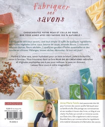 Fabriquer Ses Savons Nourissants Naturels De Anne Marie Faiola