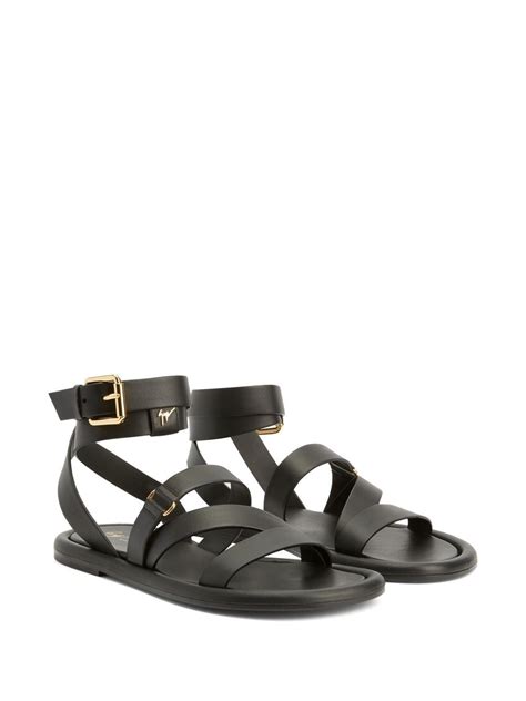 Giuseppe Zanotti Strappy Leather Sandals Black Farfetch