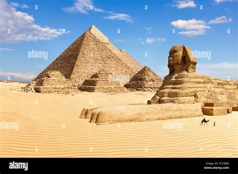 Las Pir Mides De Giza Y La Esfinge De Egipto Fotograf A De Stock Alamy