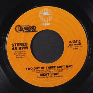 Meat Loaf Two Out Of Three Ain T Bad For Crying Out Loud Epic