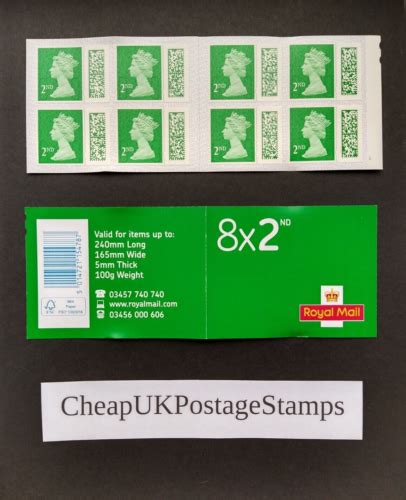 100 Genuine 2nd Class Stamps Royal Mail Books Fv £85 00 Barcode Mint Swap Out Ebay