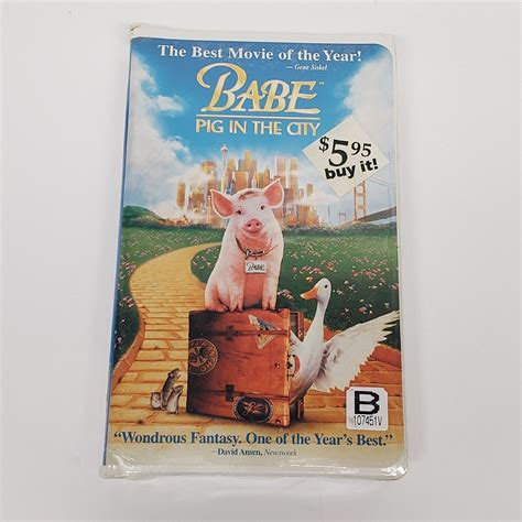 Babe Pig In The City Vhs Clamshell Release For Sale Online Ebay