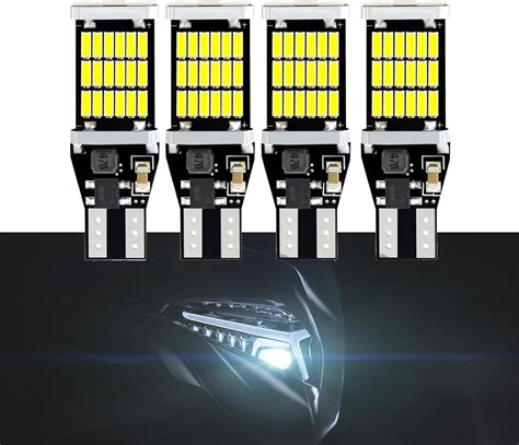 Amazon Crynod 4 PCS Car T15 Brake Light 4014 45smd DC 12V 360