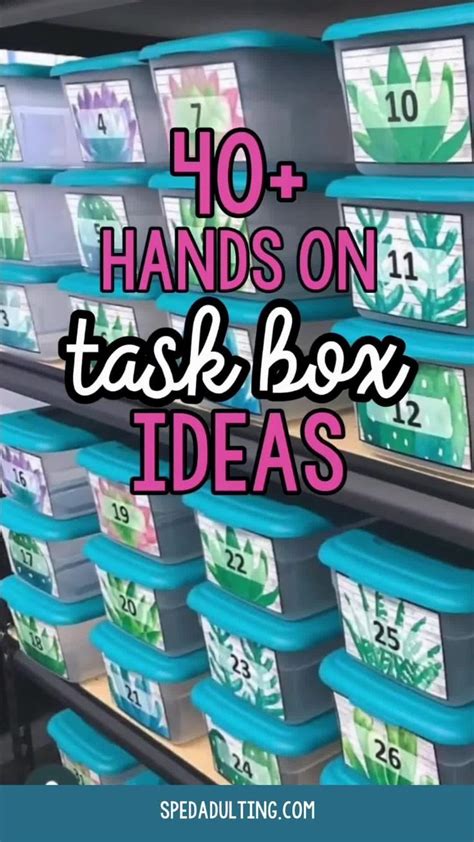 Hands On Task Box Ideas For Job Skills Life Skills Adulting Made