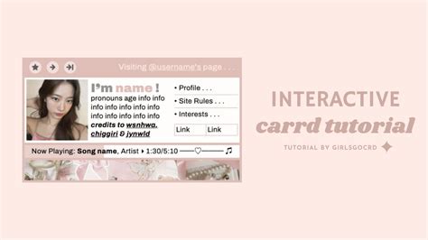 Interactive Carrd Tutorial © Wsnhwa Chiggiri And Jynwld Youtube