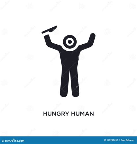 Hungry Human Isolated Icon Simple Element Illustration From Feelings