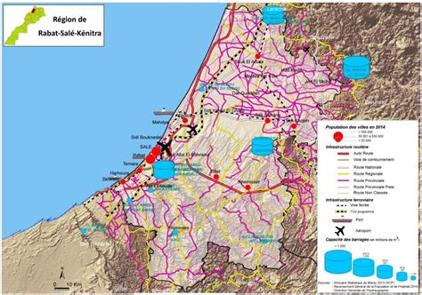 Carte de Rabat Salé Kénitra