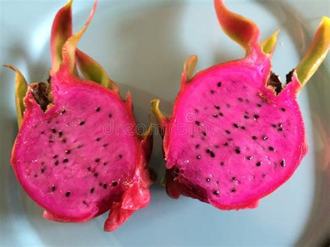 Pink dragonfruit stock image. Image of fresh, fruit, sweet - 77883053