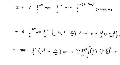 Calculate The Principal Moments Of Inertia Of A Cone Of Vertical Height