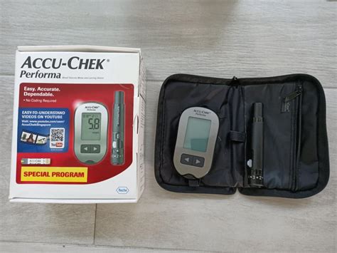 Accu Chek Performa Blood Glucose Meter And Lancet Test Kit Free