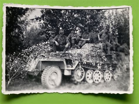 Foto Wk Sch Tzenpanzerwagen Sd Kfz In Italien Zug Trupp