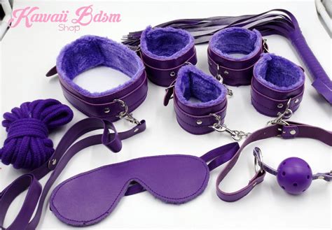 Purple Princess Bondage 7pcs Set Kawaii Bdsm