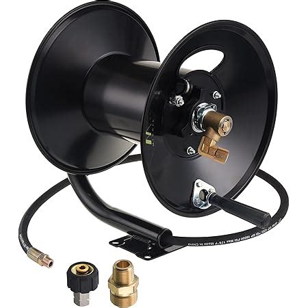 Amazon WOJET High Pressure Hose Reel For Air Oil Water 4000 PSI