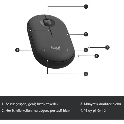 Logitech Mk Kablosuz Klavye Mouse Seti