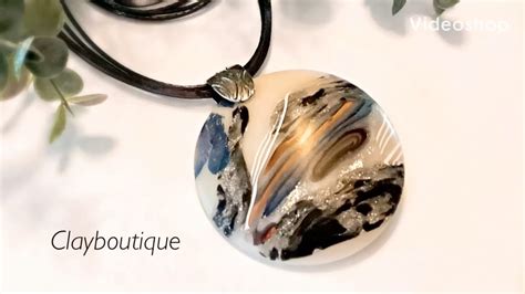 Polymer Clay Faux Dendritic Agate Youtube