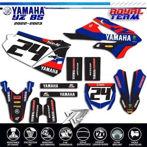 Decografix vous propose un KIT DECO moto YAMAHA 85yz et yz85 de 2022 à