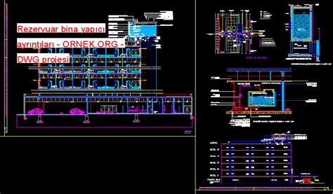 Proje Sitesi Detay Asma Kat Autocad Projesi